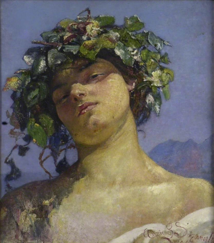 Annie Louise Swynnerton - Testa di Baccante